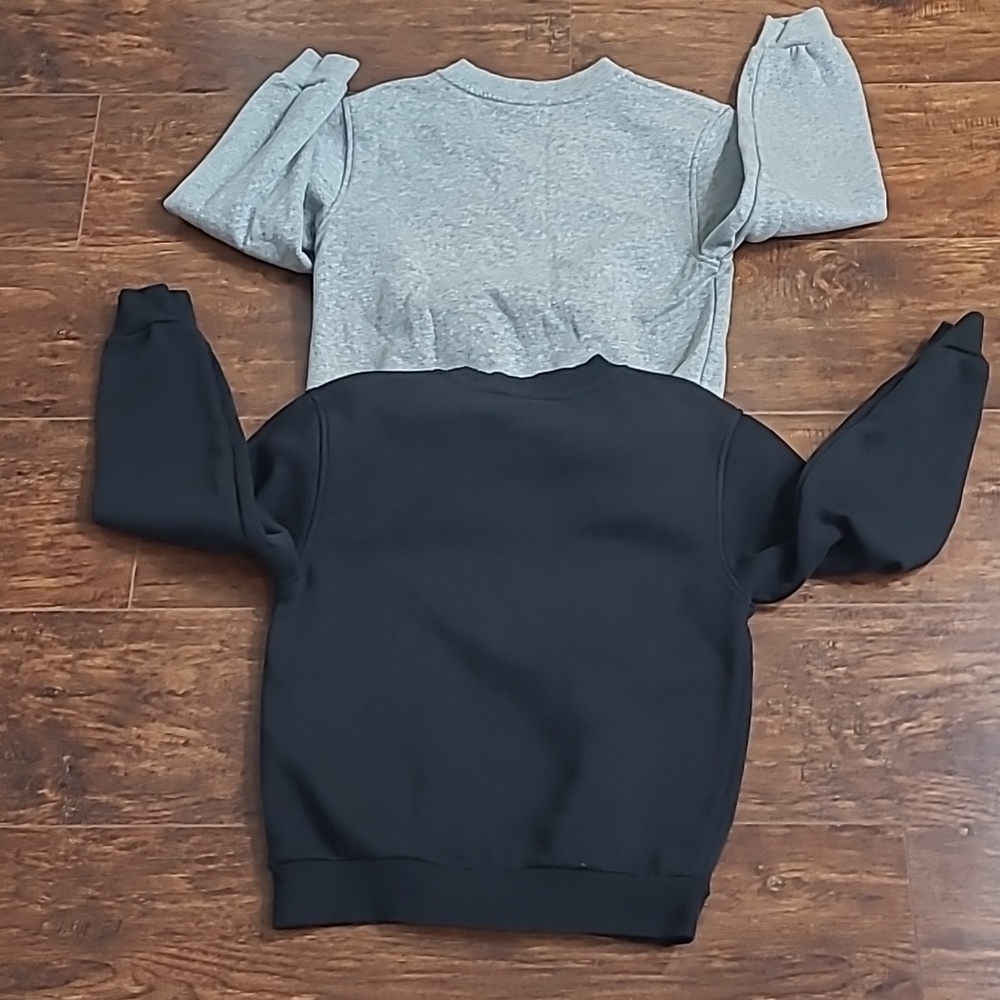 Nike Sweatshirt Duo in Gray and Black Lot Of Two Size M Kids - Picture 10 of 10